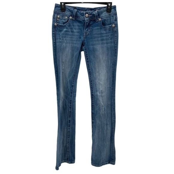Miss Me Boot Cut Jeans Blue Women's Size 27 - Picture 1 of 12